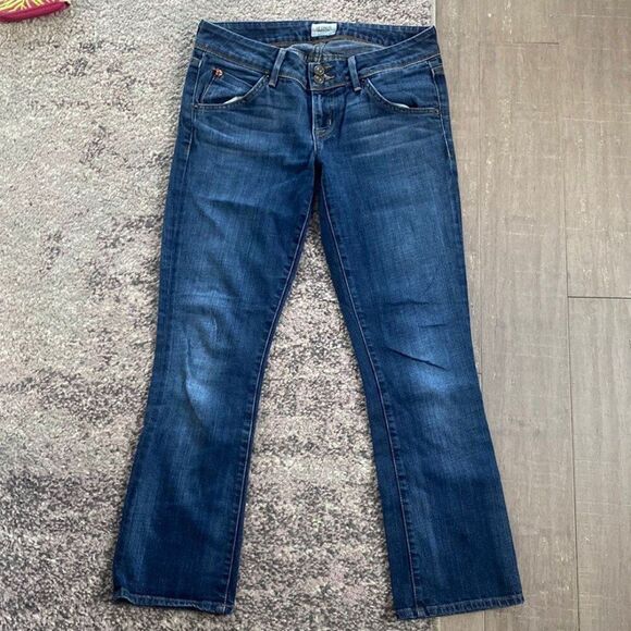 Hudson Jeans Women's Blue Baby Boot Straight Leg Denim Jeans Sz 26 - Picture 1 of 5